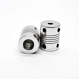 Flexible Shaft Coupling 5 mm to 8 mm 19 x 25 Stepper Motor Coupler Aluminium Alloy CNC Joint Connector Motor Shaft Coupling 3/4/5/6/6.35/7/8/10 mm (4 mm x 8 mm)