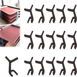 16PCS Baking Sheet Stackers, Reusable Trays Stacking Holder, Space-Saving Trays Stacking Holder, Multipurpose Baking Tray Stackers Suitable, for Home Kitchen(Black)