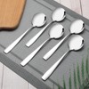 Annkky 12 Pieces Round Spoon, Stainless Steel Round Table Spoons