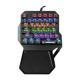Rampage KB-R77 PALM USB Rainbow Backlight Outemu Blue Switch Mekanik 36 Tuşlu Mini Gaming Oyuncu Klavyesi