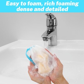 Giantree Seifenbeutel für Feste Seife, 10 Stück Nylon Seifensäckchen Gesichtsreinigungsnetze Schaumnetze Seifenblasen Netzbeutel Seifen Säckchen Peeling-Massage für aufschäumen(10 Stück 15x10cm)