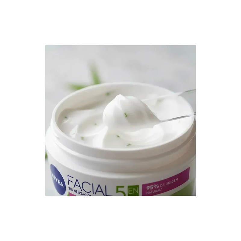 Crema Facial Nivea 5 En 1 Cuidado Efecto Mate 200ml