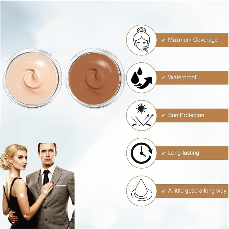 Tattoo Concealer for Body, Tattoo Cover Waterproof, Body Make-Up Waterproof,