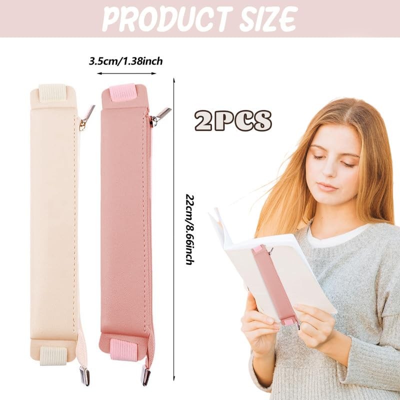 Kryzalite 2 Pack Elastic Leather Notebook Pencil Case Marker Pen