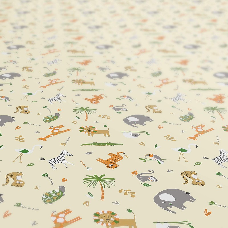 ANRO Tablecloth, Oilcloth, Wipeable Waxed Table Cover, Washable Tablecloth