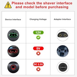 Newding 12V Shaver Charger Compatible with Braun Series 9 7 5 3, UK Plug