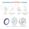 Maymom Flange Inserts 17 mm for Medela, Spectra 24 mm