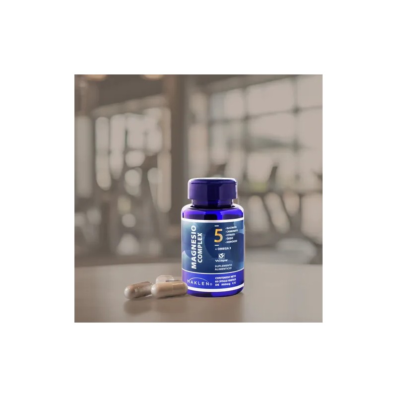 Magnesio Complex 5 + Omega 3 | 60 Capsulas Vcaps
