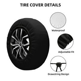 Spare Tire Cover with Marshmallow Campfire Pattern Wheel Protectors Weatherproof Wheel Covers Universal Fit for SUV Rv Truck Travel Camper Trailers Accessories 17inch