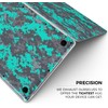 Design Skinz Bright Teal and Gray Digital Camouflage Full-Body Wrap