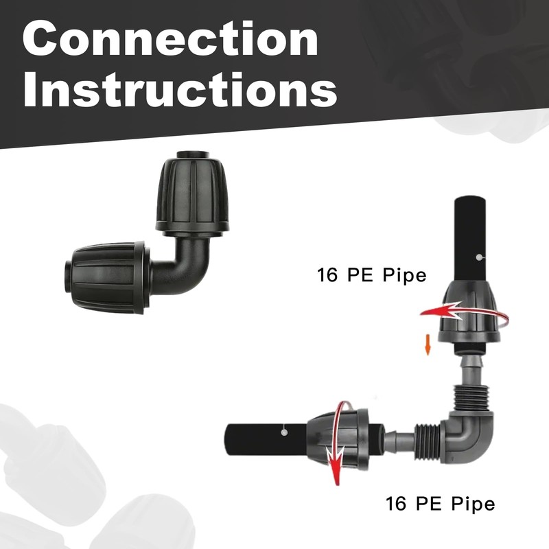 Micro-Drip-System L-piece 13 mm (1/2 inch) - Pack of 10:
