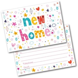 doodlecards New Address Cards New Home Postcards Letters Pack of 20 Cards & Envelopes. Printed in UK, Premium Quality & 100% Recyclable.