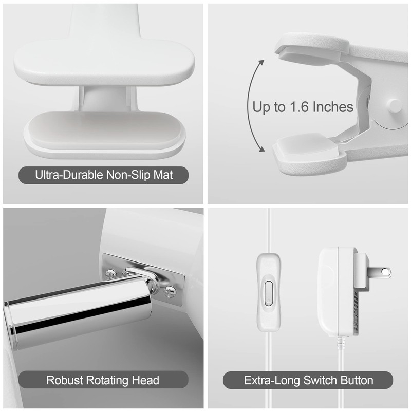 deeloop LED Clip on Light Book Reading 5W Super Bright
