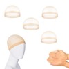 4 Stück Wig Cap, Perücken Kappen Nylon Dehnbare, Elastische Atmungsaktive