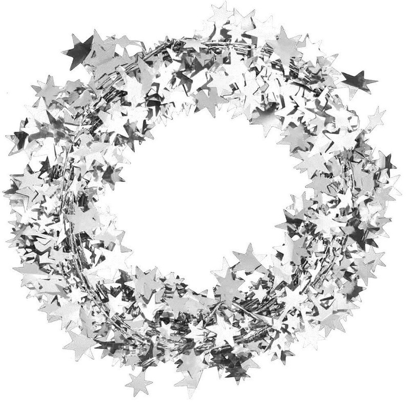 Garlands, 7.5 m, 6 Colours, Small Star Garland, Iron Wire,
