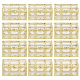 12PCS Hollow Out Candy Box Chocolate Gift Treat Boxes Container Case Wedding Party FavorS Gold