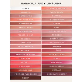 tarte maracuja juicy lip plump - glossy plump finish:_pink champagne (soft pink with glitter)