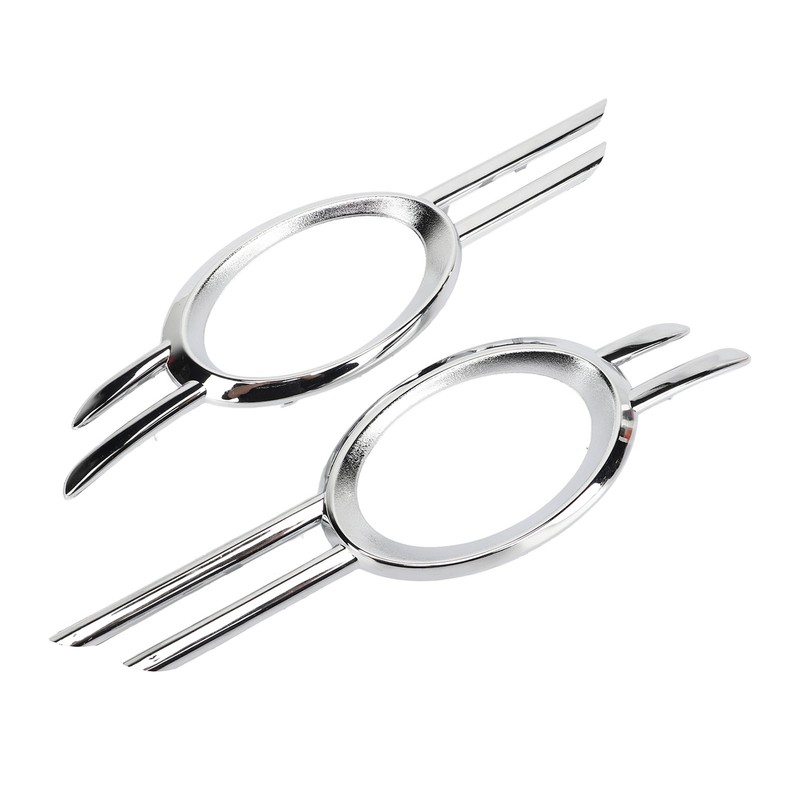 2PCS Fog Lamp Bumper Grille Cover Gloss Chrome 2118851174 Replacement