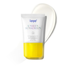 Supergoop! Unseen Sunscreen - SPF 40 - Invisible, Broad Spectrum Face Sunscreen + Makeup-Gripping Primer - Weightless, Scentless, Oil Free - For All Skin Types & Skin Tones - 0.5 fl oz
