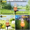 YZYOE Solar Powered Egg Rabbit Lamp, Garden Decorative Resin Cute
