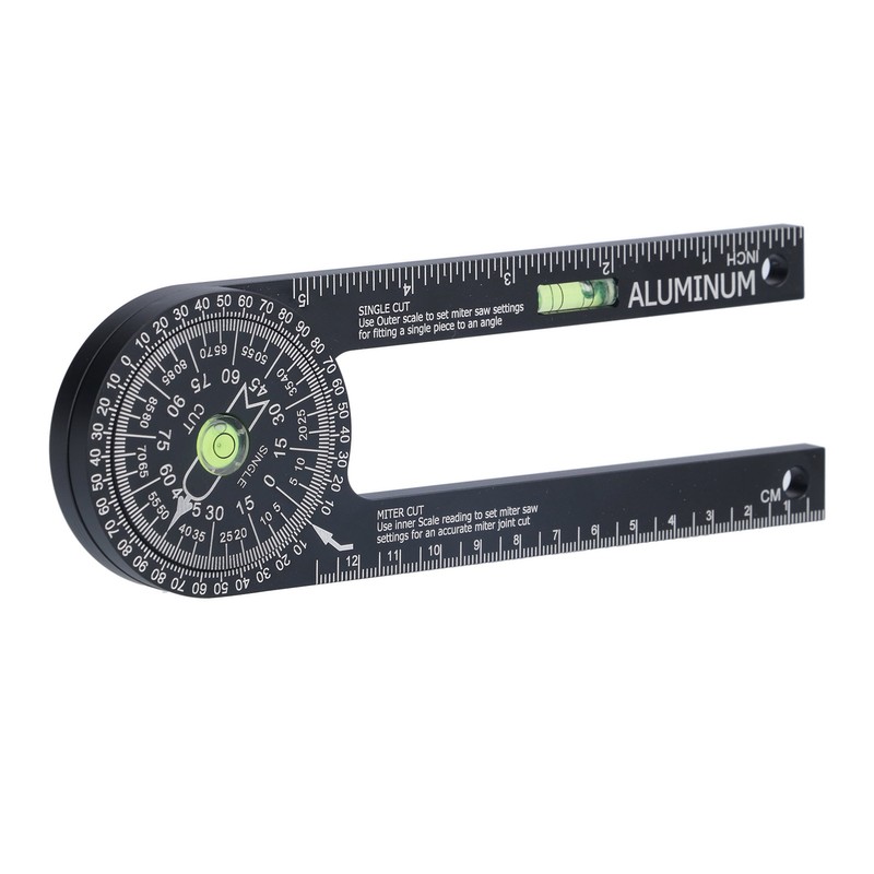 Miter Saw Protractor Metal Angle Measurement Finder Gauge Cutting Guide