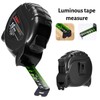 2 Pack Tape Measure 10 Metre, Fluorescent Stainless Steel Retractable