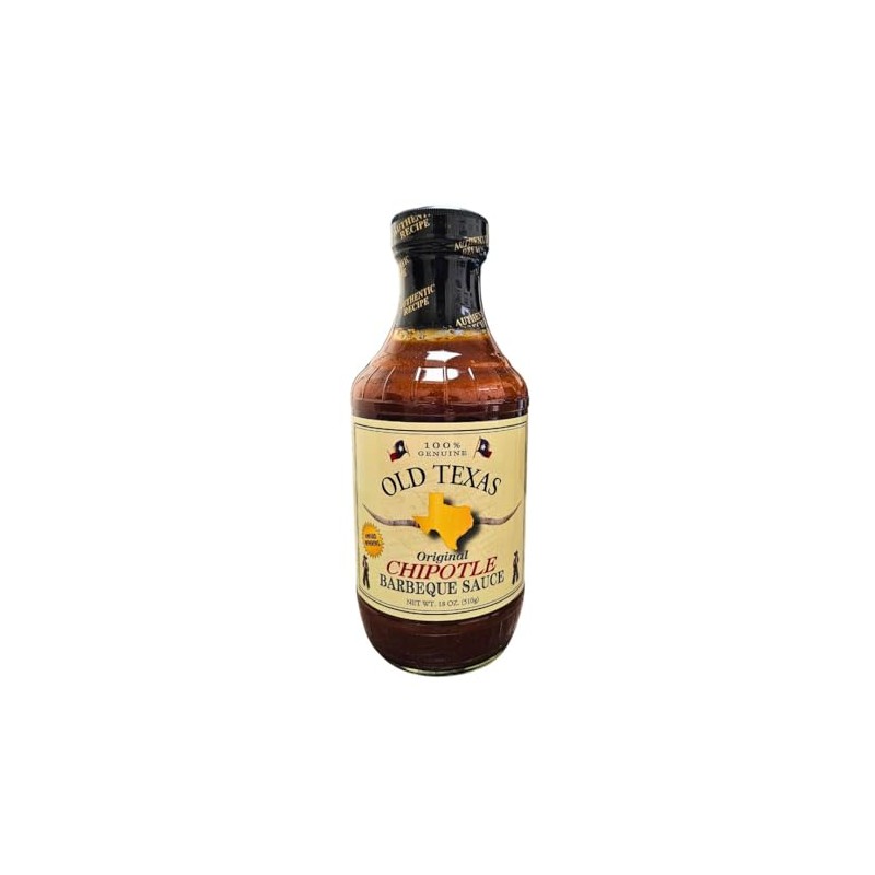 Old Texas BBQ Sauce - Chipotle, 18oz (Pack of 2)