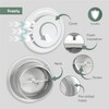 Vent Systems 4" Inch White Metal Adjustable Diffuser - Round