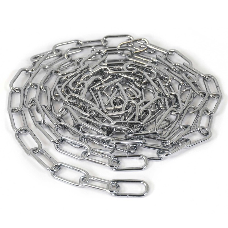 2m Chrome Open Link Chain - for Chandelier & Lighting