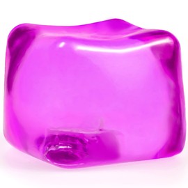 MUYMUT Sensory Stress Cube – High-Density Gel-Filled Ice Cube Squishy Fidget Toy for Anxiety Relief, Slow Rising, ADHD & Focus Aid, for Kids & Adults – 2.1", 1Pc, Purple