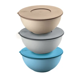 Guzzini - Kitchen Active Design EVERYWHERE Set of 3 Bowls with Lids Diameter 16 x Height 20.5 cm - 29260252
