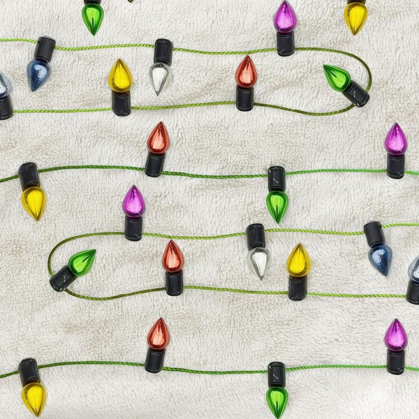 Decorative Miniature Christmas Lights with Electroplated Beads for Dollhouse (Green