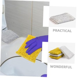 COLLBATH Dishwashing Sponge Block 4pcs Set Strong and Stable Reusable Compact Wok Sponge Perfect for Kitchen Cleaning