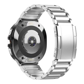 NeXStrix Titanium Metal Watchbands Compatible with Galaxy Watch Ultra 47mm (2025/2024) Strap, No Gap Design Titanium Metal Wristband Accessory for Galaxy Watch 7 Ultra 47mm with Secure Buckle Men