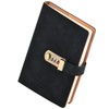 Husalsea Password Book, Lockable Diary, Notebook With Lock Retro, Journal