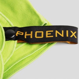 Phoenix Fitness Antibacterial Microfiber Towel - Green Microfibre Quick Dry, Odour Free Soft Sports Towel - Ultra Absorbent Travel Towel Pack Towel - Gym Towel with Mesh Air Bag