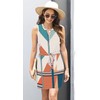 ETCYY Womens Summer Casual Dresses Sleeveless Beach Vacation Sundresses Drawstring