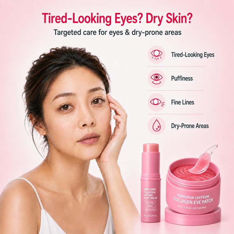 PDRN Pink Collagen Multi Balm Stick & Caffeine Hydrogel Eye