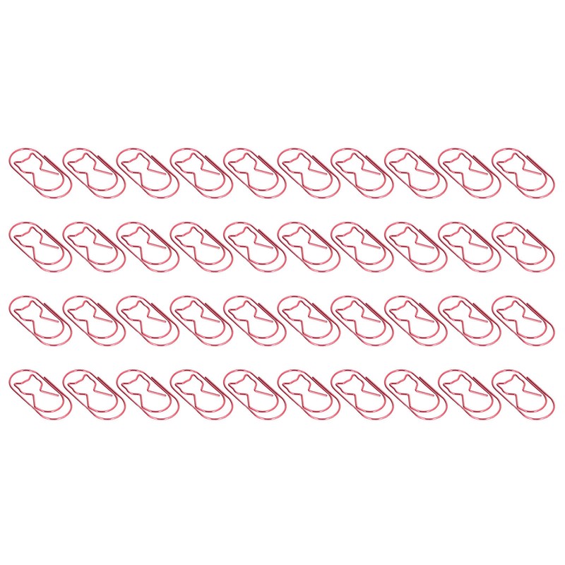 4 Box Cute Cat Paper Clip Fun Shaped Plated Surface