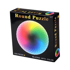 Kisangel 1000 Pieces Circular Puzzle Puzzle Adult Jigsaw Puzzle Adult Puzzles Adults Swift Puzzle Round Colors Educational Puzzle Early Learning Colorful