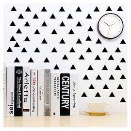 196Pcs Triangle Wall Stickers Decor DIY Wall Decals Sticker Murals Decoration and Art Decor for Home Living Room/Bedroom/Kitchen and Dining Room