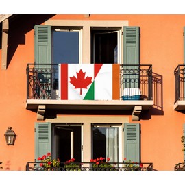 3×5 FT Canada Ireland Flag, Large 100D Canadian Irish Friendship National Outdoor Banner,Doube Side Printing Decor For Patio Garden With Brass Gromment