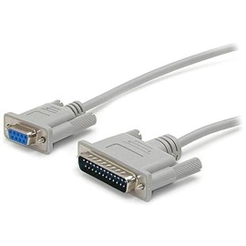 STARTECH.COM StarTech 10ft Gray DB9 to DB25 Cross Wired Serial Null Modem Cable SCNM925FM