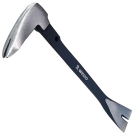 WEDO Pry Bar,8" Nail Puller,High Carbon Steel Crowbar,V Type Cats Paw Nail Remover,Utility Claw Bar Tool for Home Remolding,Woodworking