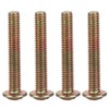 4 Sets Bronze Round Handles Cabinet Single Hole Pulls Furniture