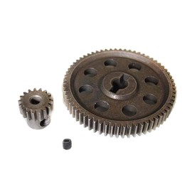 ShareGoo RC 11184 Spur Differential 64T Metal Main Gear & 11119 Pinion 17T Motor Gear Set for HSP Redcat Volcano EPX 1/10 Monster Truck Car