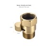 ChuangTim Brushed Nickel Water Flow Control Valve, G1/2" Shower Head