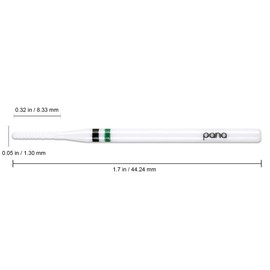 Pana Professional - White Ceramic Round Bit 3/32" Shank Size - Nail Drill Bit for Dremel Machine