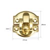 sourcing map Box Latch, Retro Style Small Size Golden Decorative