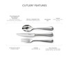 Robert Welch Radford Bright Cutlery 3 Piece Serving Set. Made